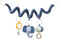 Trixie Activiteitenspiraal Mrs. Elephant - Speelspiraal voor baby - Babyspeelgoed boxspiraal - Babyspeelgoed voor onderweg