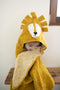 Trixie Badcape - Mr. Lion - 75x75cm - 100% Biologisch Katoen - Hooded Towel - Handig formaat