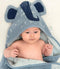 Trixie Badcape - Mrs. Elephant - 75x75cm - 100% Biologisch Katoen - Hooded Towel - Handig formaat
