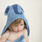 Trixie Badcape - Mrs. Elephant - 75x75cm - 100% Biologisch Katoen - Hooded Towel - Handig formaat