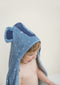 Trixie Badcape - Mrs. Elephant - 75x75cm - 100% Biologisch Katoen - Hooded Towel - Handig formaat