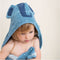 Trixie Badcape - Mrs. Elephant - 75x75cm - 100% Biologisch Katoen - Hooded Towel - Handig formaat