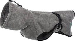 Trixie badjas hond badstof grijs (40 CM)