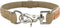 Trixie - Be Nordic Leren halsband Zand/beige - L
