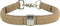 Trixie - Be Nordic Leren halsband Zand/beige - L-XL