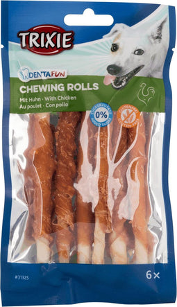 Trixie denta fun chicken chewing rolls - 70 GR 12 CM