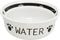 Trixie drinkbak hond water keramiek wit / zwart 600 ml 15 cm