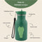 Trixie Drinkfles - Mr. Crocodile - RVS Waterfles voor kinderen - 350ml - Lekvrije Fles - Groen
