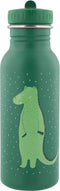 Trixie Drinkfles - Mr. Crocodile - RVS Waterfles voor kinderen - 500ml - Lekvrije Fles - Groen