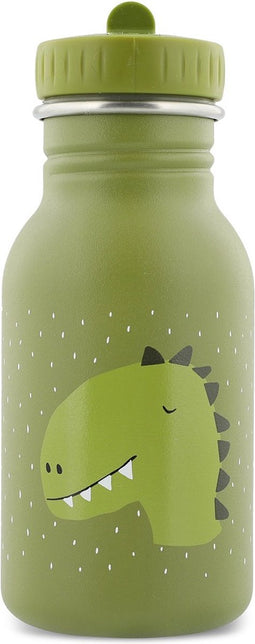 Trixie Drinkfles - Mr. Dino - RVS Waterfles voor kinderen - 350ml - Lekvrije Fles - Groen