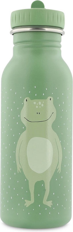 Trixie Drinkfles - Mr. Frog - RVS Waterfles voor kinderen - 500ml - Lekvrije Fles - Groen