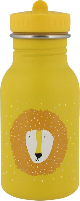 Trixie Drinkfles - Mr. Lion - RVS Waterfles voor kinderen - 350ml - Lekvrije Fles - Geel