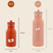 Trixie Drinkfles - Mr. Parrot - RVS Waterfles voor kinderen - 350ml - Lekvrije Fles - Rood