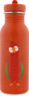 Trixie Drinkfles - Mr. Parrot - RVS Waterfles voor kinderen - 500ml - Lekvrije Fles - Rood
