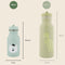 Trixie Drinkfles - Mr. Polar Bear - RVS Waterfles voor kinderen - 350ml - Lekvrije Fles - Groen