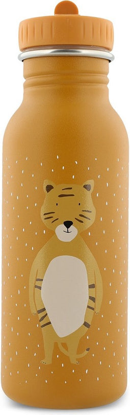 Trixie Drinkfles - Mr. Tiger - RVS Waterfles voor kinderen - 500ml - Lekvrije Fles - Oranje