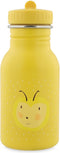 Trixie Drinkfles - Mrs. Bumblebee - RVS Waterfles voor kinderen - 350ml - Lekvrije Fles - Geel