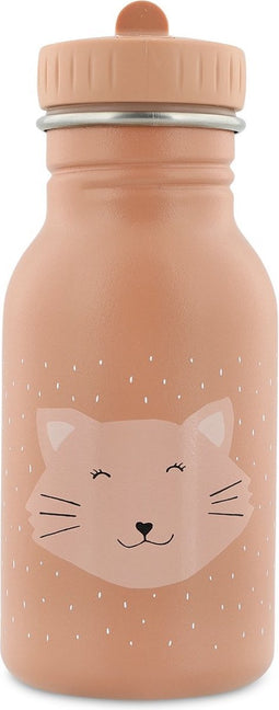 Trixie Drinkfles - Mrs. Cat - RVS Waterfles voor kinderen - 350ml - Lekvrije Fles - Roze