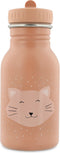 Trixie Drinkfles - Mrs. Cat - RVS Waterfles voor kinderen - 350ml - Lekvrije Fles - Roze