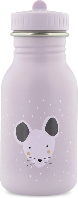 Trixie Drinkfles - Mrs. Mouse - RVS Waterfles voor kinderen - 350ml - Lekvrije Fles - Violet