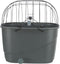 Trixie fietsmand voor bagagedrager met draadkoepel kunststof grijs - Default Title