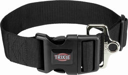 Trixie halsband hond premium zwart (40-60X5 CM)