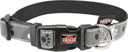 TRIXIE HALSBAND HOND SILVER REFLECT ZWART / ZILVERGRIJS