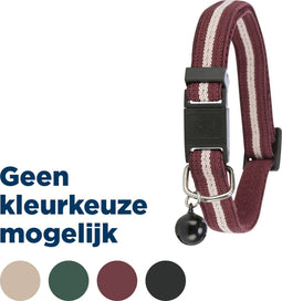 Trixie Halsband Kat Strepen Elastisch Assorti