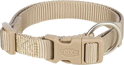 Trixie halsband voor hond premium zand taupe 40-65x2,5 cm