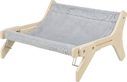 Trixie hangmat hout onbehandeld grijs 47x24x38 cm