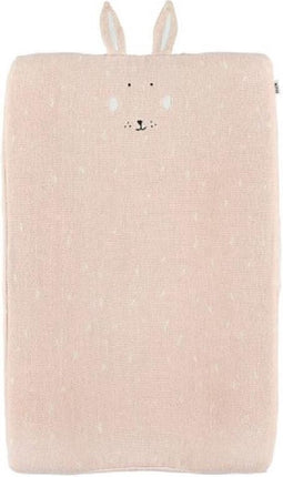 Trixie Hoes voor Aankleedkussen - Mrs. Rabbit - Zacht aankleedkussen 70x45cm- 100% biologisch katoen - Roze