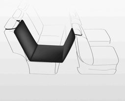 Trixie Hondendeken Auto Achterbank - Pootprint - Nylon / Fleece - Zwart / Beige - 145X65 CM