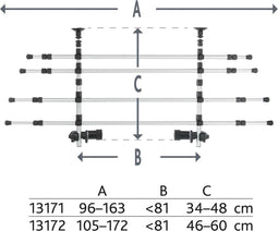 Trixie hondenrek auto zilver / zwart (96-163X75-110 CM)