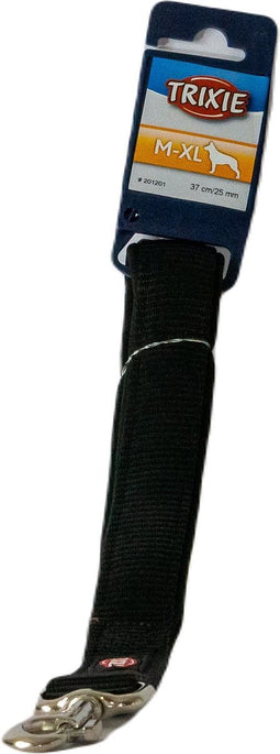 Trixie Hondenriem Premium Korthouder Zwart 37X2,5 CM