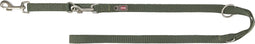 Trixie hondenriem premium verstelbaar olijfgroen 200x1 cm