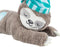 Trixie - Hondenspeelgoed - Pluche Luiaard - Grijs - Met Heartbeat - Voor Puppy - 34 cm