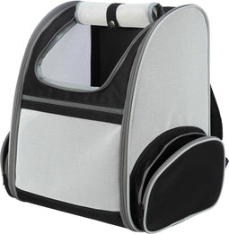 Trixie - Hondentas - Rugtas Chloe - Lichtgrijs / Zwart - 39X27X43 CM