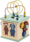 Trixie Houten 5-in-1 activiteiten kubus - Houten Speelgoed - Activiteitenkubus vanaf 1 jaar - Met Telraam en Puzzels - Stimuleert ontwikkeling