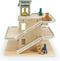 Trixie Houten Garage met accessoires - Educatief speelgoed - Houten speelgoed - Pretend play - Motoriek