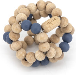 Trixie Houten Kralenbal - Blauw - Eerste Speelgoed Baby - Kraamcadeau - Voor Jongens & Meisjes - Makkelijk te Grijpen voor Kleine Handjes