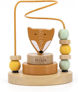 Trixie Houten Kralenframe - Mr. Fox - Houten Bead Maze - Educatief speelgoed - Voor Jongens & Meisjes - Vos