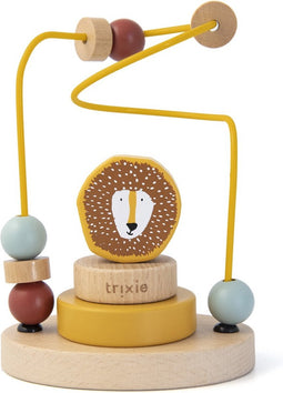 Trixie Houten Kralenframe - Mr. Lion - Houten Bead Maze - Educatief speelgoed - Voor Jongens & Meisjes - Leeuw