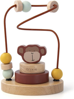 Trixie Houten Kralenframe - Mr. Monkey - Houten Bead Maze - Educatief speelgoed - Voor Jongens & Meisjes - Aap