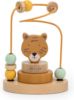 Trixie Houten Kralenframe - Mr. Tiger - Houten Bead Maze - Educatief speelgoed - Voor Jongens & Meisjes - Tijger