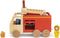 Trixie Houten Mini Brandweerwagen - Speelgoedvoertuig in Duurzaam Hout - Leuk voor Jongens en Meisjes - Met Mr. Fox