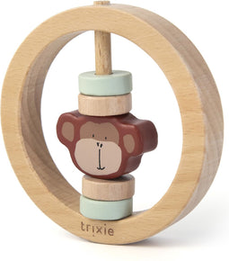 Trixie Houten ronde rammelaar - Mr. Monkey