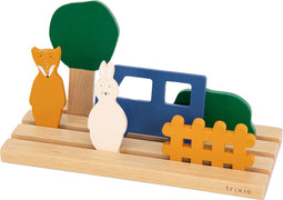 Trixie Houten Ruimtelijk Inzicht spel - Dierenpuzzel - Leuk voor Kinderen vanaf 18m+ - Stimuleert Ruimtelijk Inzicht - Voor Jongens en Meisjes