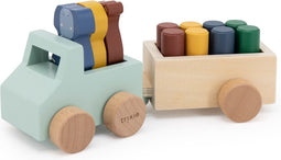 Trixie Houten Speelgoed - Auto met aanhangwagen - Speelgoedauto - Met dieren - Vanaf 1,5 jaar - Voor Jongens en Meisjes - FSC