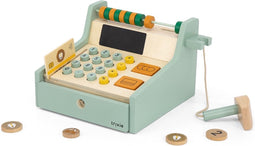 Trixie Houten Speelgoed - Kassa - Speelgoedwinkel met scanner - Inclusief geld en pinpas - Vanaf 3 jaar - Voor Jongens en Meisjes