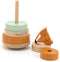Trixie Houten Stapeltoren - Mr. Fox - Houten stacking toy - Educatief speelgoed - Voor Jongens & Meisjes - Vos